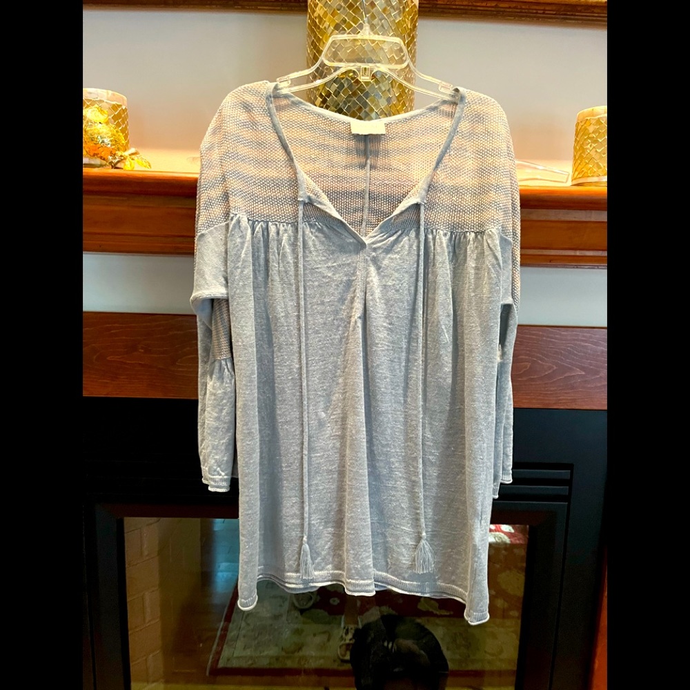 100 % Linen Tunic blouse or cover up